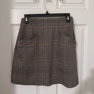 Express plaid skirt
